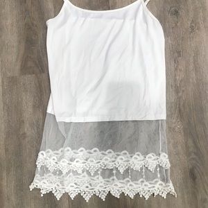 Lace shirt extender